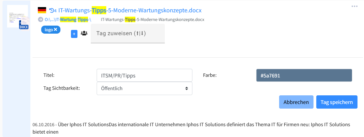 Screenshot-searchit-Tags-gruppieren Screenshot Tags verwalten mit searchit