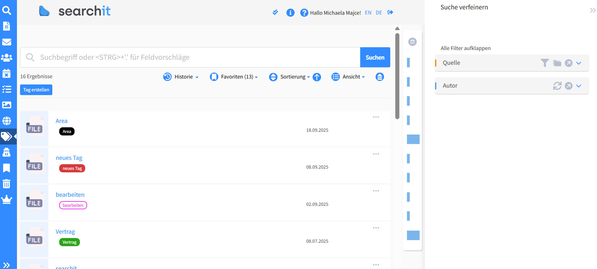 Screenshot-searchit-Tags-verwalten Screenshot Tags verwalten mit searchit