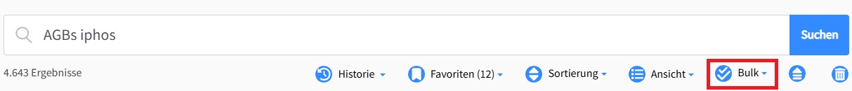 searchit-Bulk-Operationen
