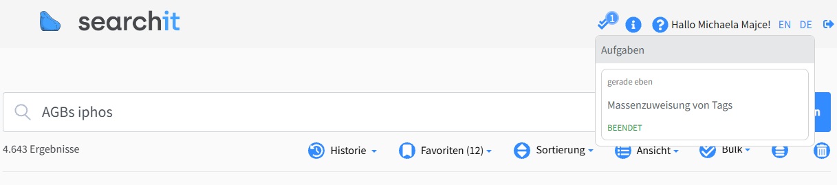 searchit-Bulk-Statuskontrolle