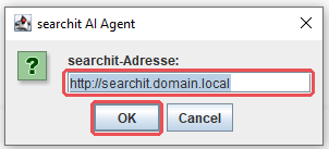 Entering the searchit address